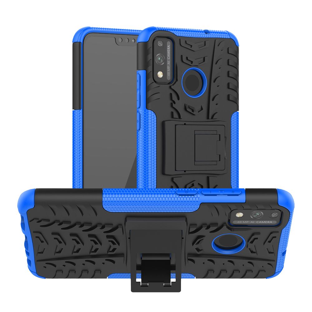 Heavy Duty Armor Tough Hybrid Shockproof Dual Layer Kickstand Protective Case Cover For Huawei Honor 9X Lite