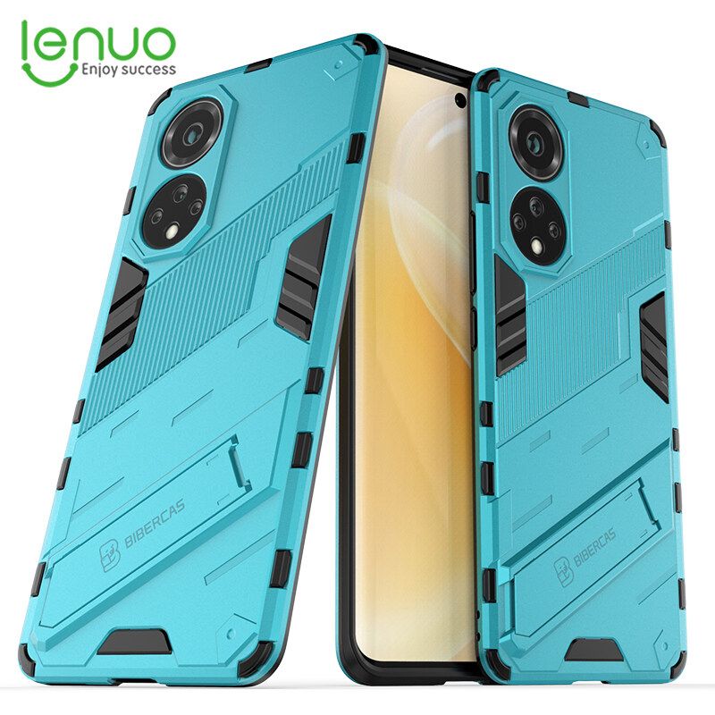 Lenuo Punk-Casing For Huawei nova 9 Back Cover Eight-Color Anti-Fall And Anti-Slip Phone Bracket Lens Protection Cover Lovers Case