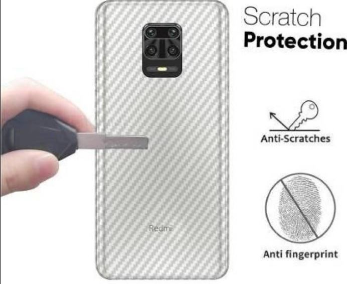 For Xiaomi Mi Note 9 S- Carbon Fiber Back Poly Sticker