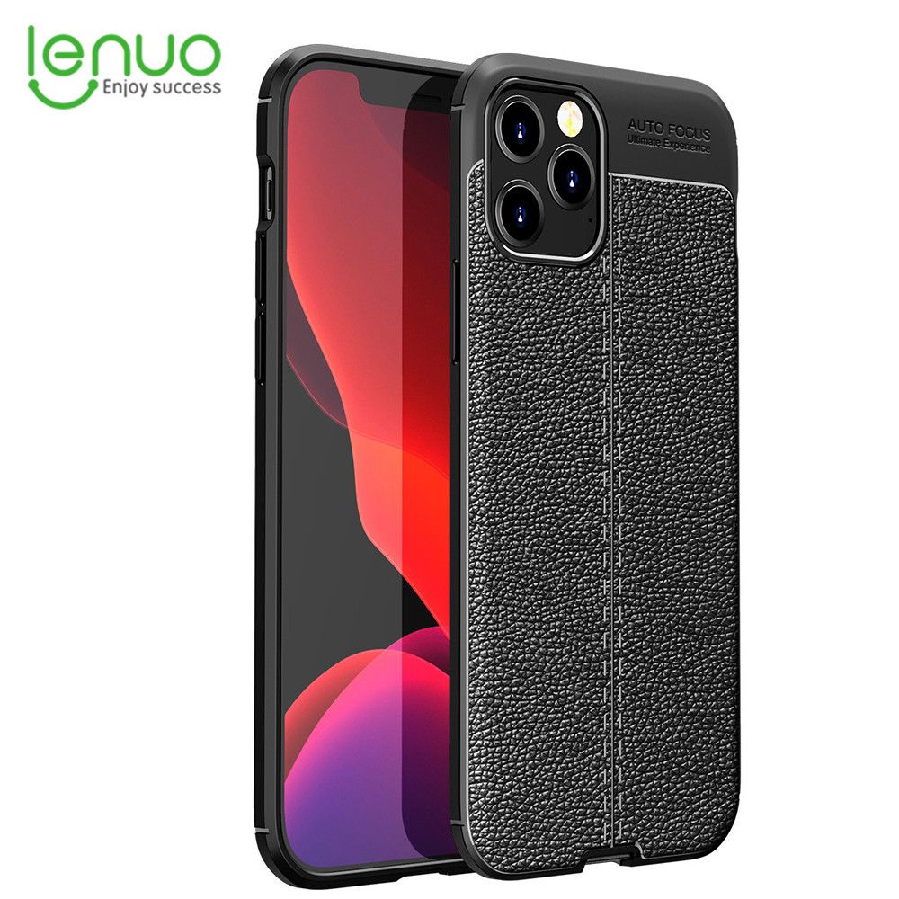 For Apple iPhone 11 Case Leather Business Back Cover Camera Protection Shockproof Softcase
