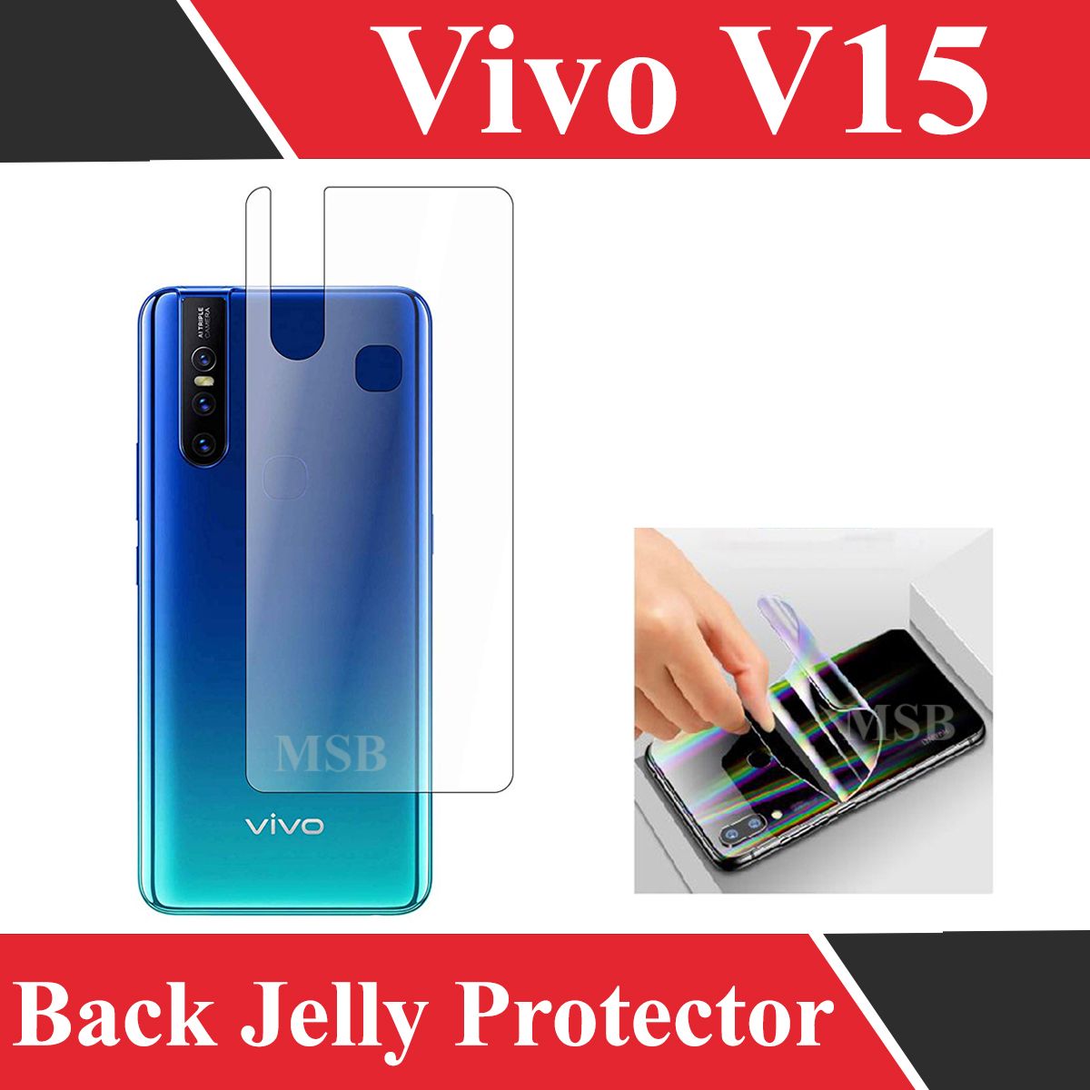 Vivo V15 Hydrogel Back Poly - Transparent