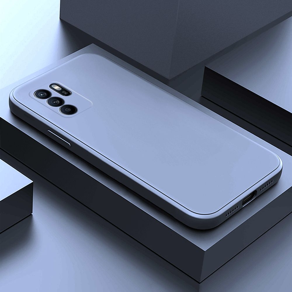 Hontinga for OPPO Reno6 Z 5G Case Thin Soft Luxury Square Liquid Silicone Phone Case Candy Cover