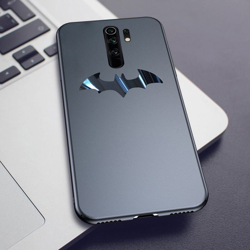 For Redmi 9 Batman Case Full protector Metal Bat design Case For Mi Redmi9 Back Cover cover