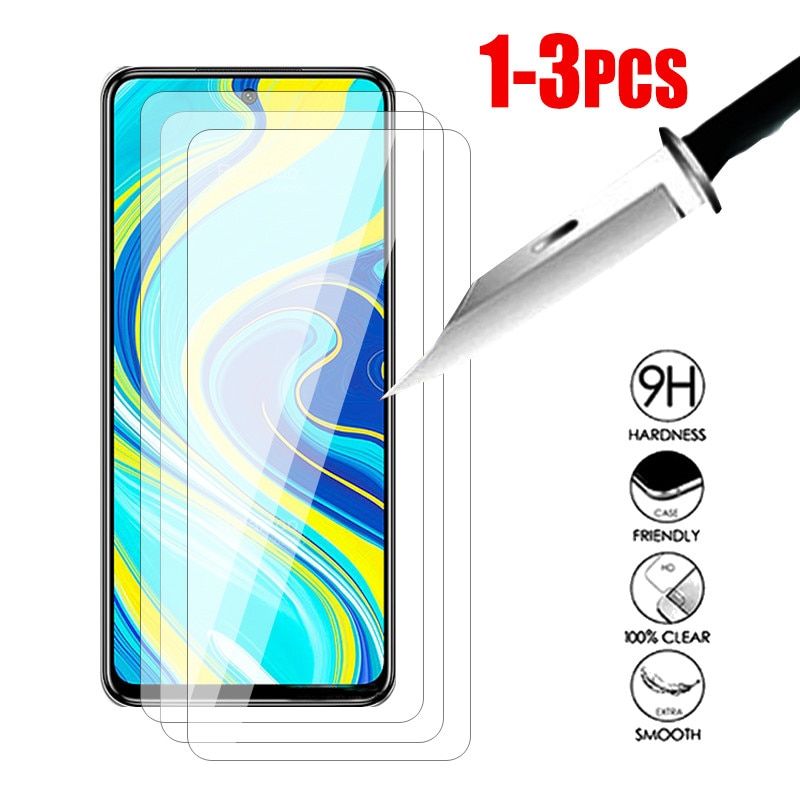 [Order message mobile phone model]1-3pcs Tempered glass for xiaomi redmi note 9s protective glass on read mi note 9 pro max transparent screen protector film