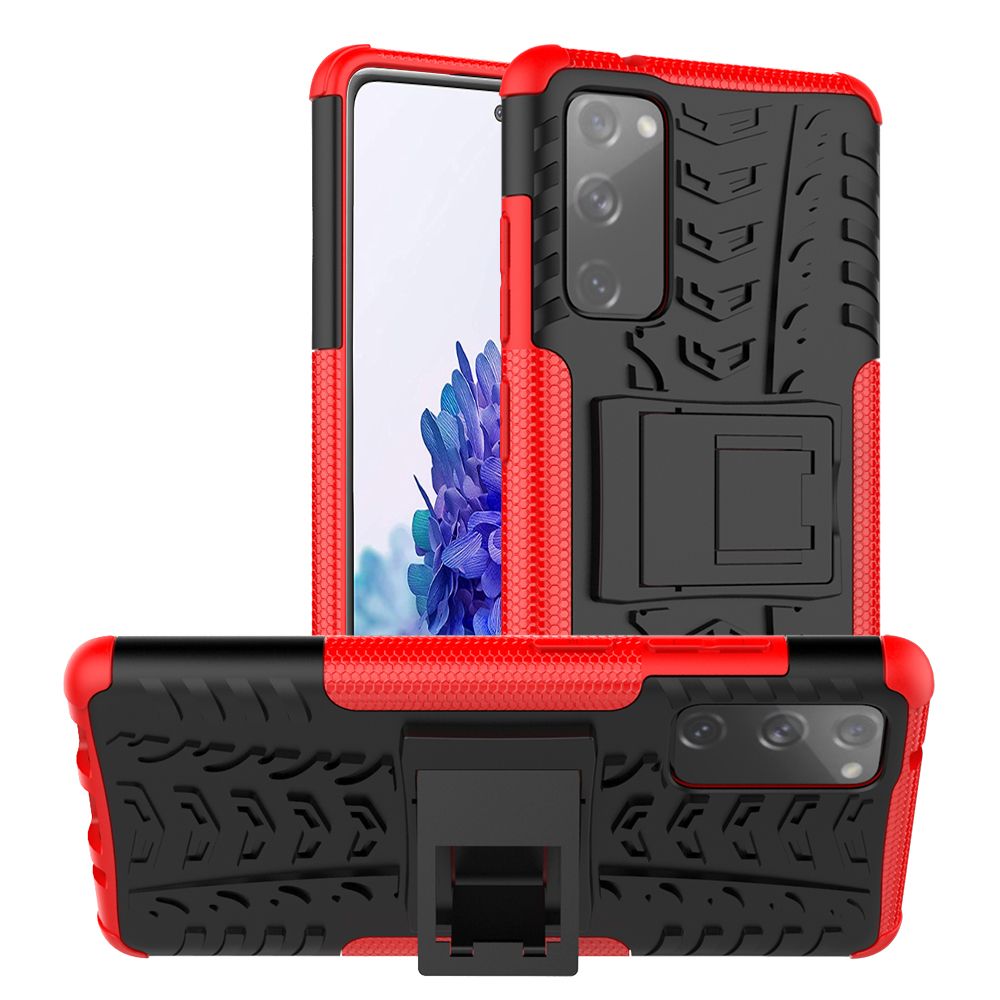 Heavy Duty Armor Tough Hybrid Shockproof Dual Layer Kickstand Protective Case Cover For Samsung Galaxy S20 FE