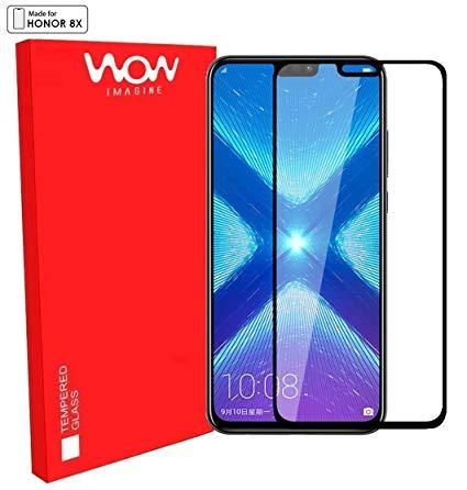 Honor 8x 9H Full Glue Tempered Glass Screen Protector - Black