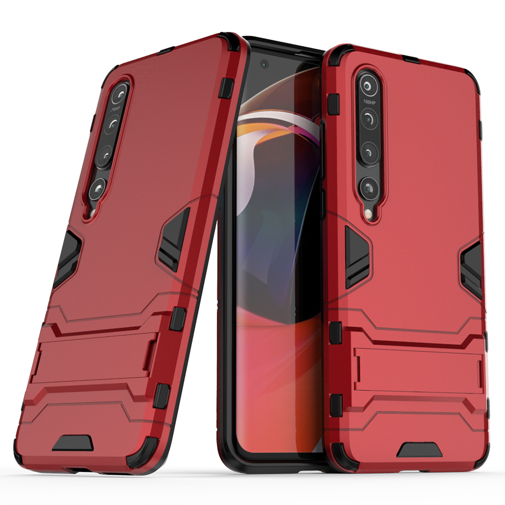 For Xiaomi Mi 10 Case Shockproof Bumper Hybrid Stand Silicone Armor Phone Case
