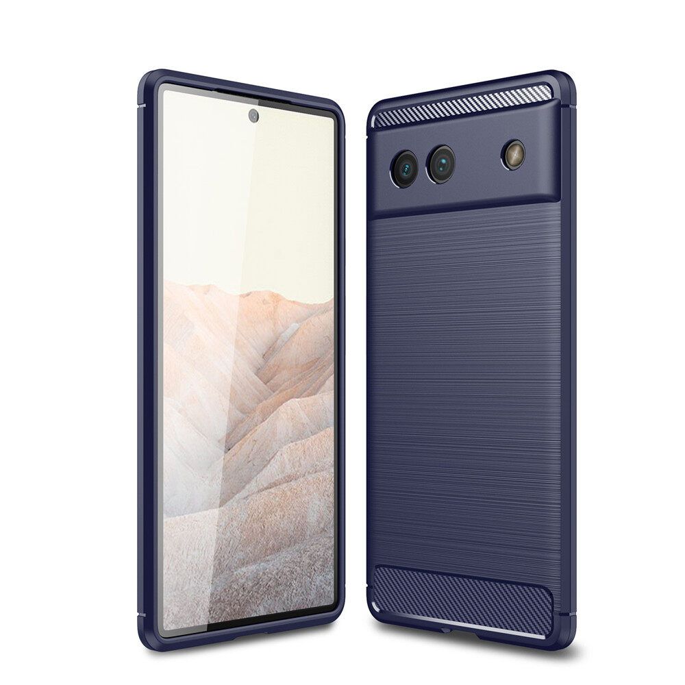 For Google Pixel 6A Case Brushed Solid Color Back Cover Camera Protection Shockproof Softcase