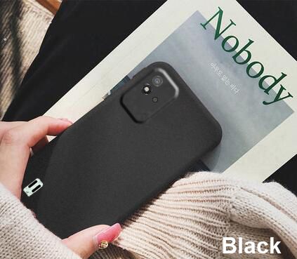 iCaseCover for Realme Narzo 50i Soft TPU Sandstone Matte Shockproof Back Case Cover