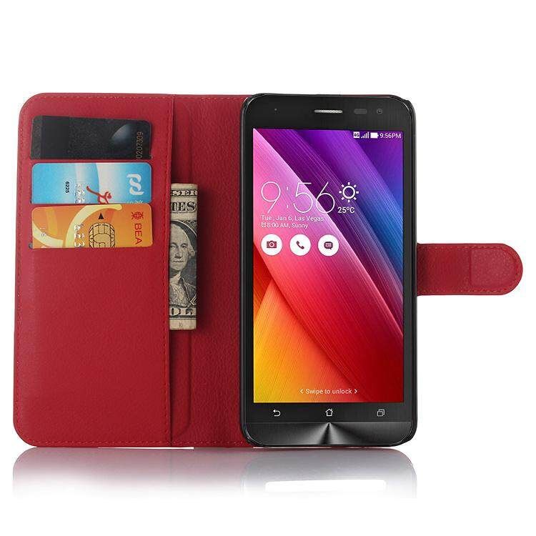 PU Leather Cover For Asus ZenFone 2 Laser ZE500KL Case Flip Magnetic Closure Stand Wallet Phone Casing