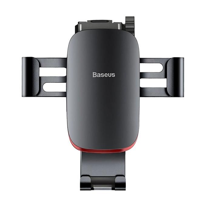 Luxury Brand Metal Age Gravity Car Mount Mobile Phone Holder - Black and Red