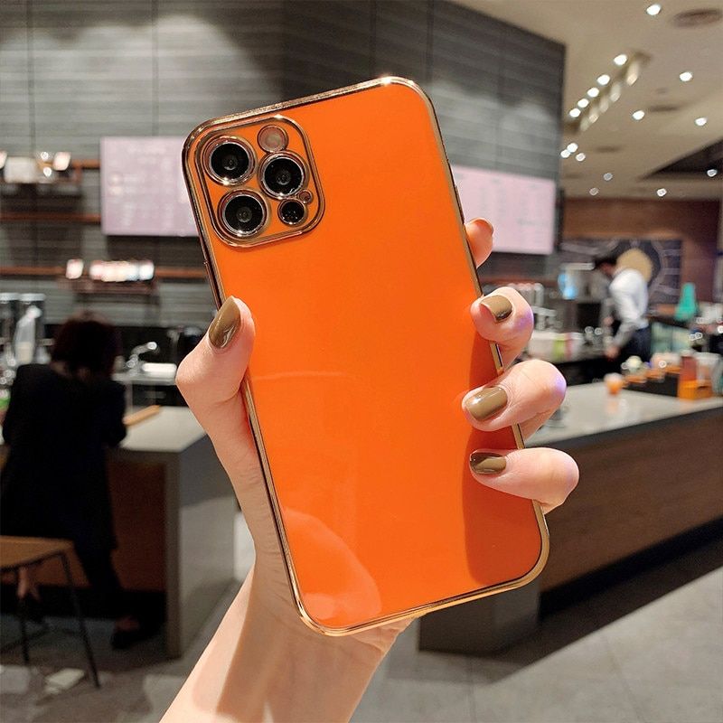 Plating TPU Case For iPhone 11 12 Pro MAX 13 pro XR X 7 8 Plus Cases For iPhone XS 11 12 mini 13 Pro Max Full Cover Luxury