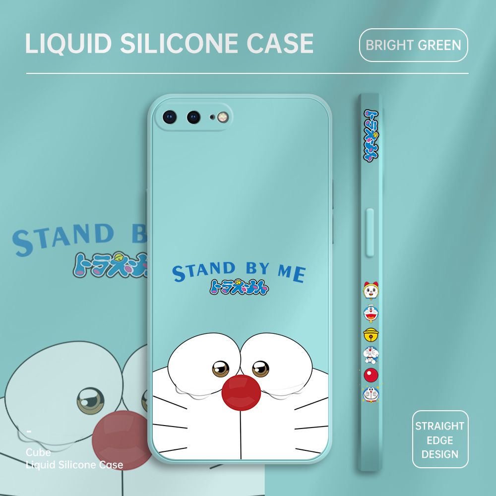 ZeroQiQi for iPhone 8 Plus Case Cartoon Weeping Cat Phone Cover Soft Full Lens Protection Casing Ultra Thin Soft Liquid Silicone Phone Cases