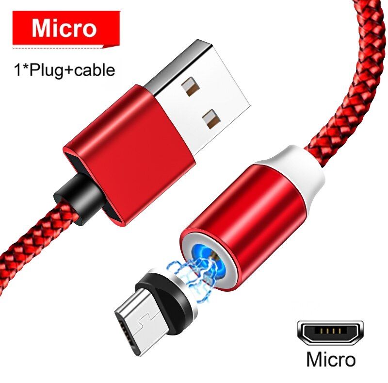 360 Magnetic Cable USB Type C Cable For Samsung S10 S9 Micro USB Wire For Huawei Mobile Phone Cord For Xiaomi For Redmi