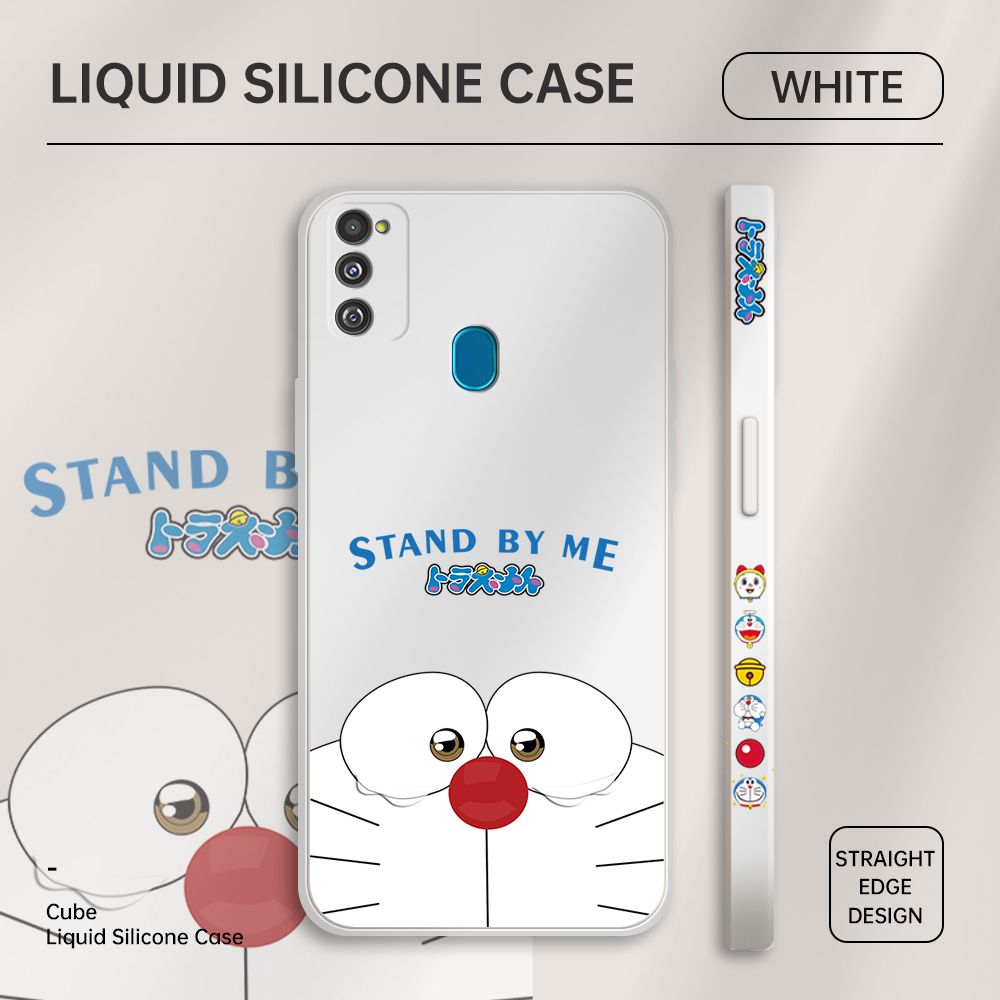 ZeroQiQi for Samsung M30S Case Cartoon Weeping Cat Phone Cover Soft Full Lens Protection Casing Ultra Thin Soft Liquid Silicone Phone Cases