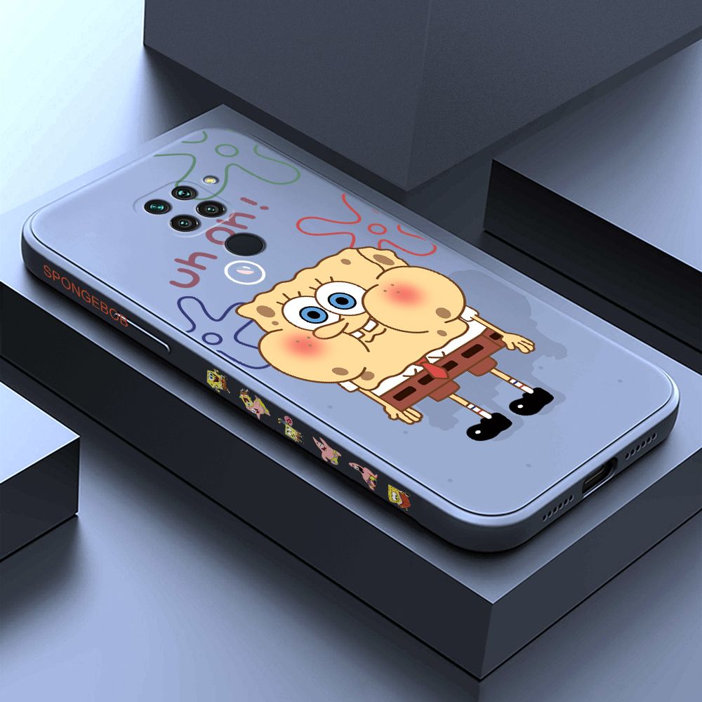 ZeroQiQi for Redmi Note 9 Case Cartoon Anime Side Printing Cases Soft Liquid Silicone Phone Cover