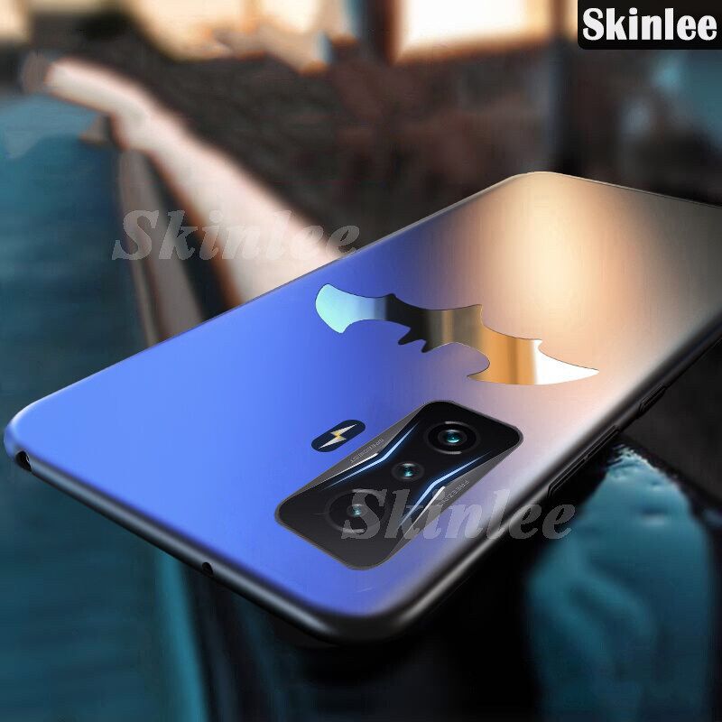Skinlee Phone Case Xiaomi Poco F4 GT Case Luxury Frosted Matte Back Slim Metal Bat man Non-slip Protective for Xiaomi Poco F4 GT Back Cover