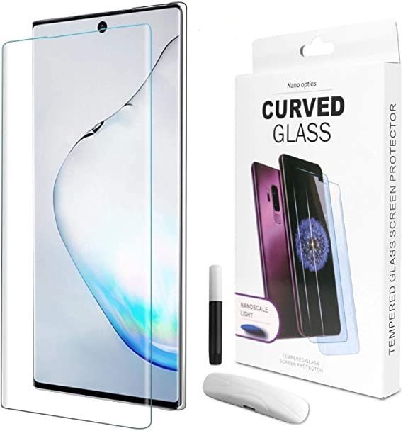 Samsung Galaxy Note 10- UV Light Adhesive Tempered Glass Screen Protector -transparent