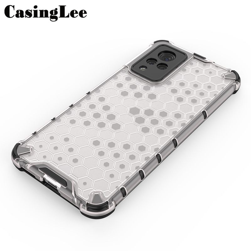 Protect Cover For VIVO V21E Case Rugged Soft Transparent Silicone Armor Shockproof Military Phone Cases for VIVO V21E Back Cover For girls and Boys