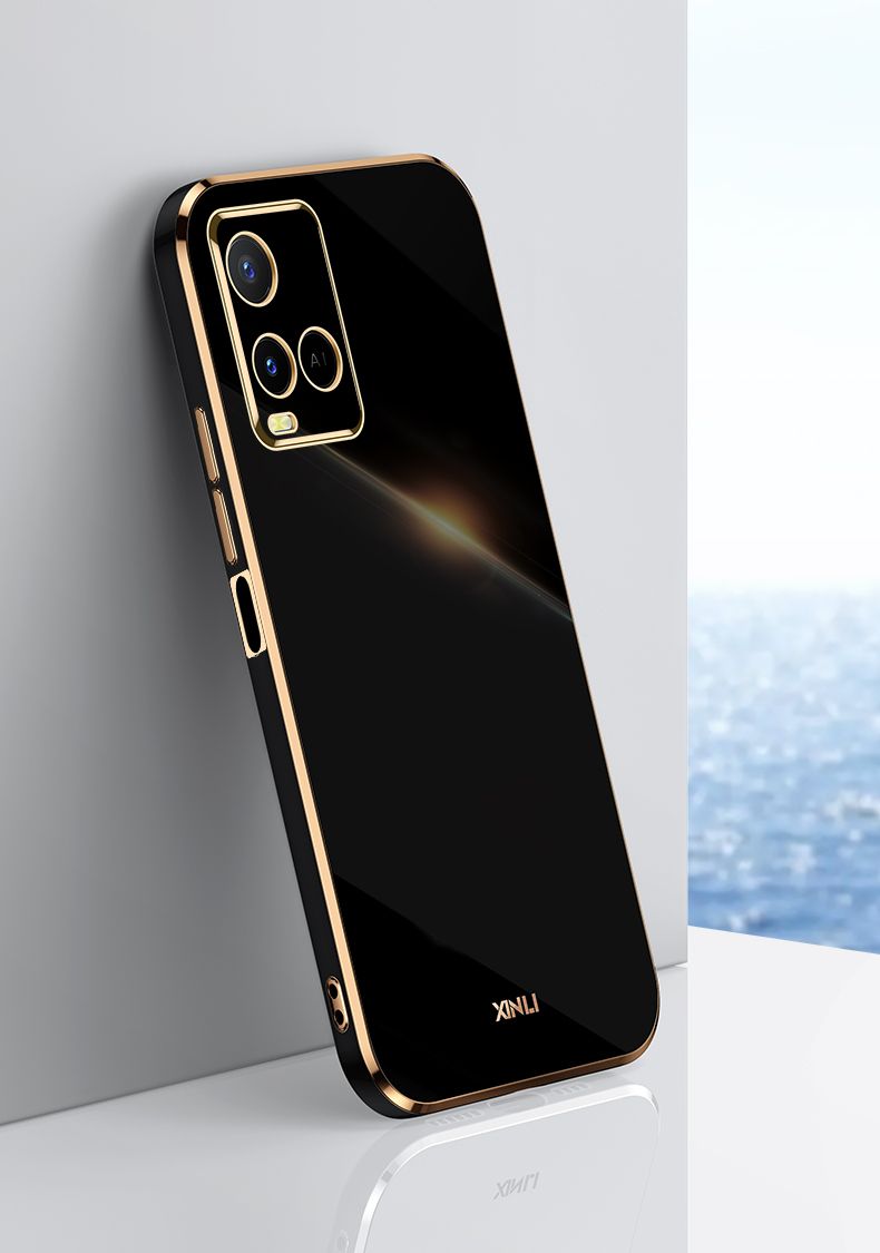 For Vivo y21 / y21s / y33s Back Cover 6D Plating Luxury Electroplate Shockproof Soft Silicone Back Cover CaseFor Vivo y21 / y12s / y33s