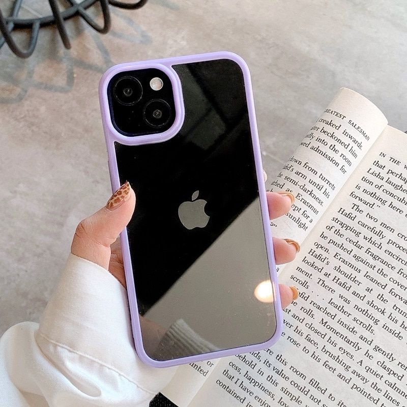 LITBOY Candy Transparent Phone Case For iPhone 13 12 mini 11 12 Pro Max X XR XS Max 7 8 Plus SE 2020 Shockproof Back Cases Cover