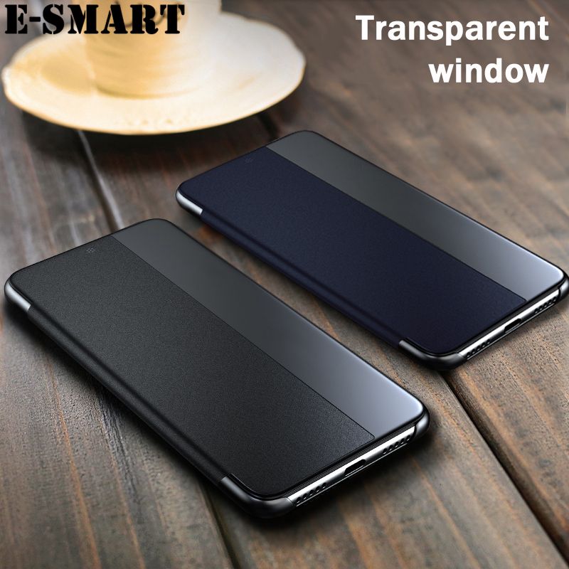 For Galaxy A72 Case Smart View Phone Back Cover for Samsung A72 Flip Case Big Window View Flip Leather Phone cases Autosleep