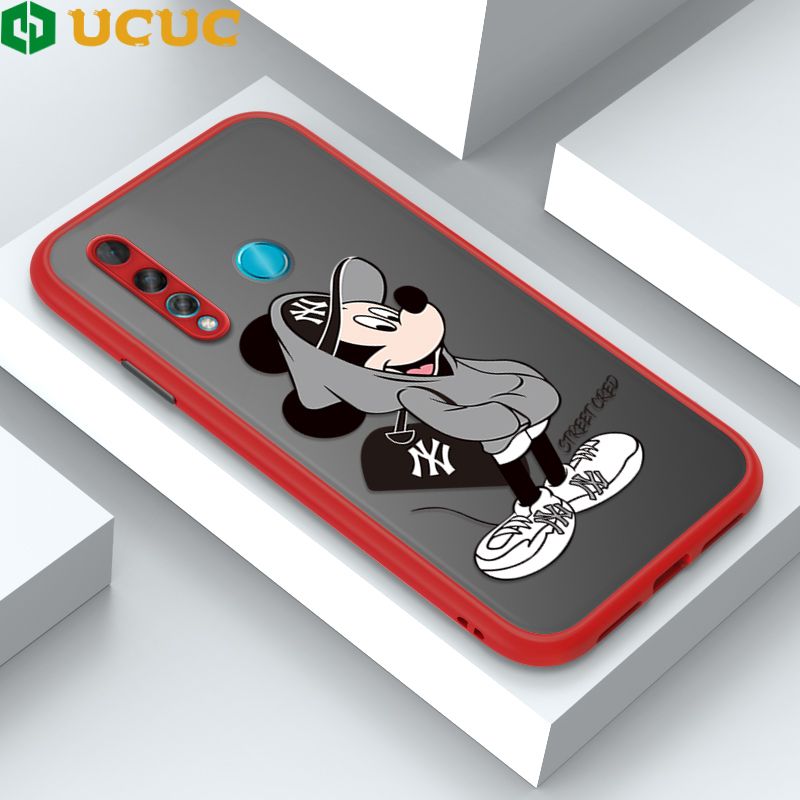 UCUC for Huawei Nova 4 Back Cover Handsome Mouse Frosted Transparent Hard Phone Case Thin Shockproof Full Cover Camera Protect Case