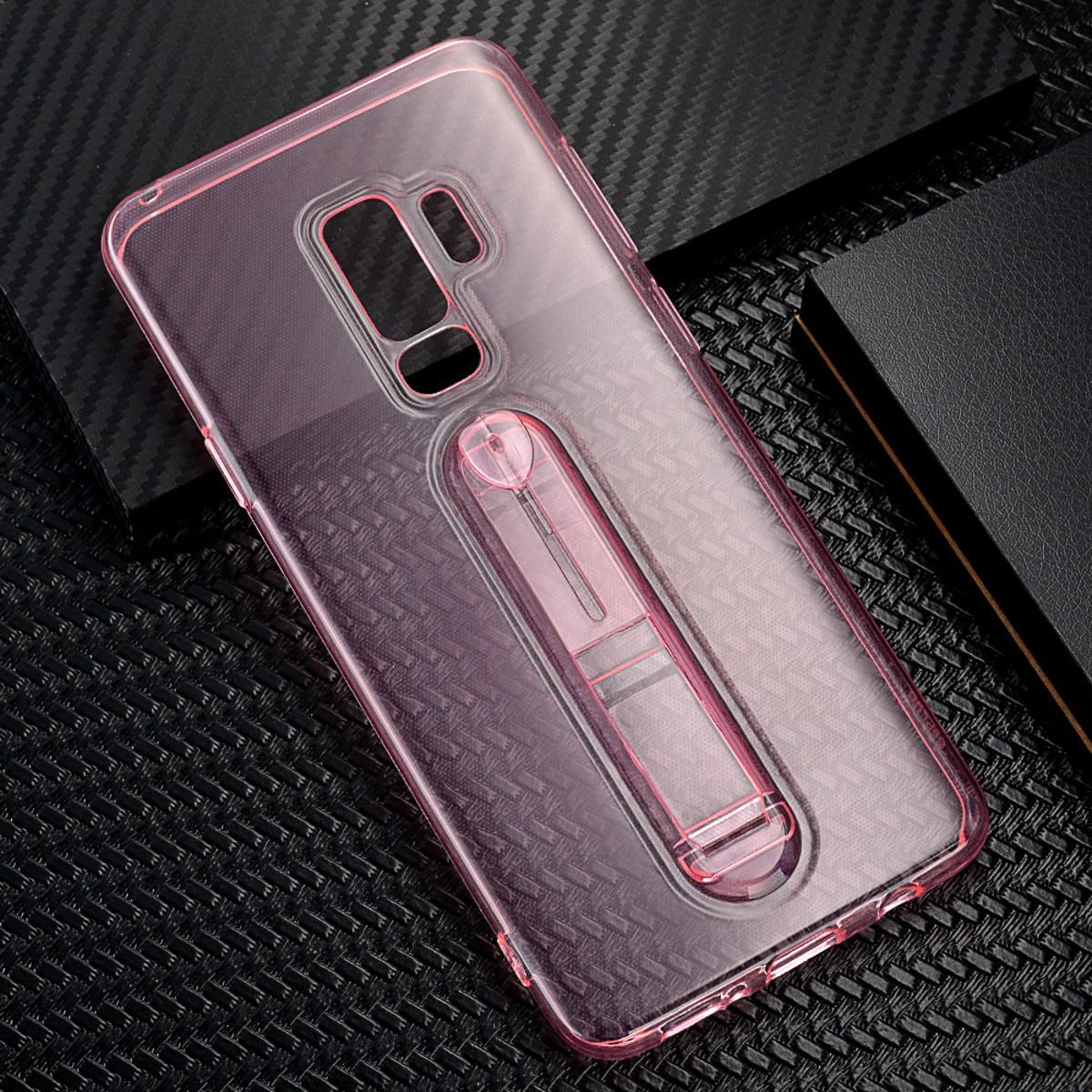 For   Plus PU Non-slip Shockproof ransparent Protective Case with Bracket