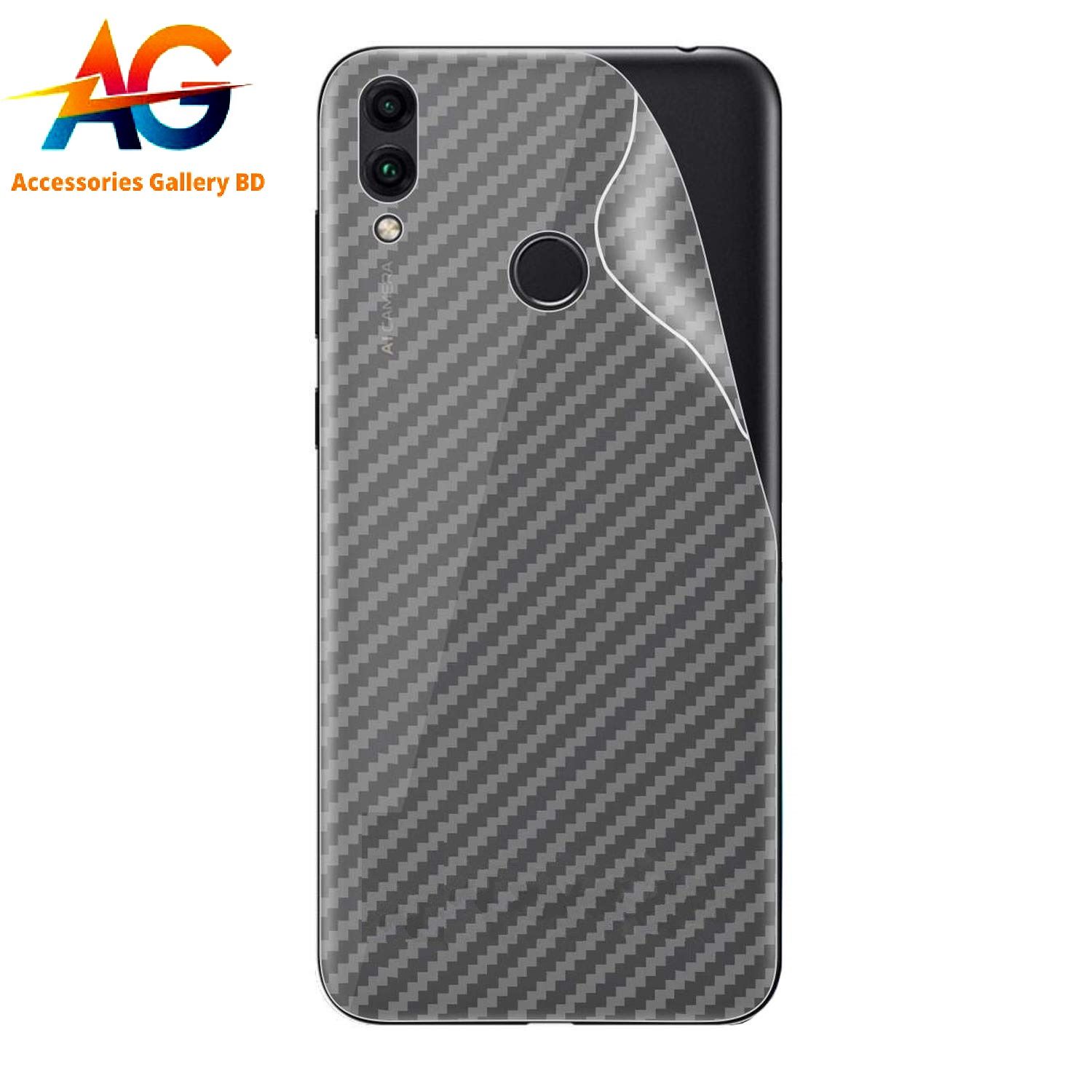 Huawei Y7 2019 Carbon Fiber Sticker Vinyl Back Poly Skin Protector