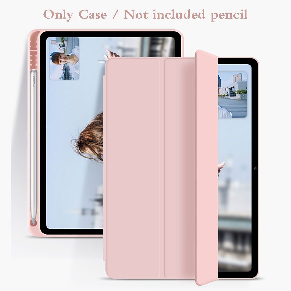 With Pencil holder Silicone Cover for Huawei MatePad 10.4 Case Holster For For HuaWei Honor V6 10.4 Smart Case Funda