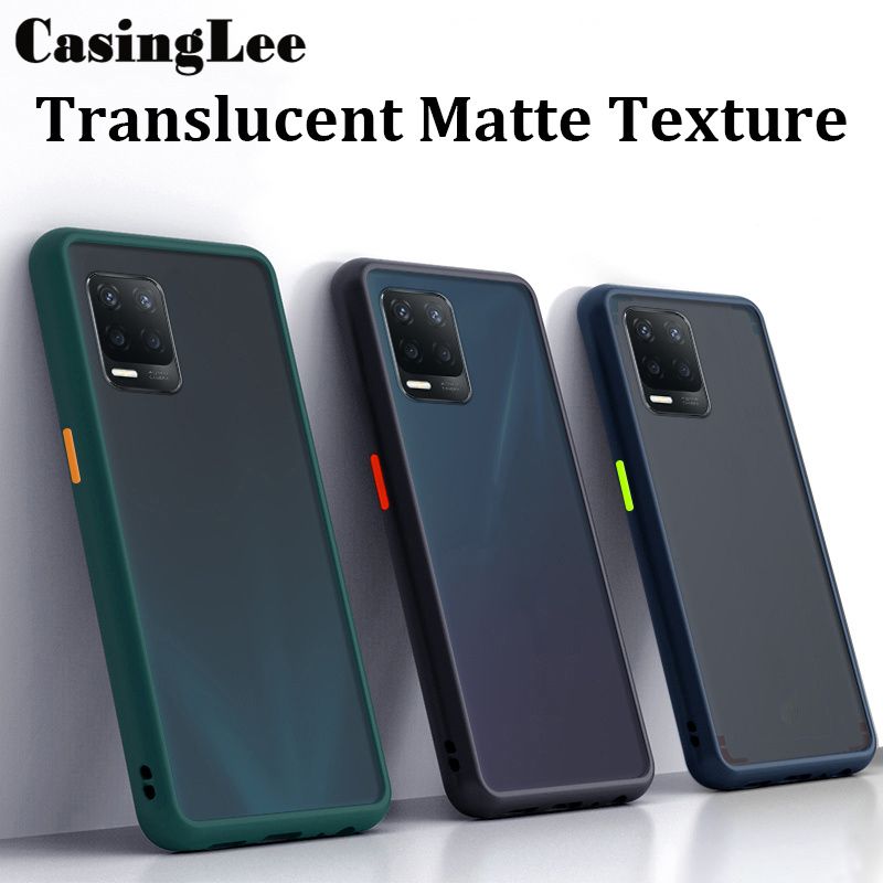Luxury Shockproof Scrub PC Matte Phone Case For OPPO A54 Transparent Soft edge Silicone Frame Hard Clear Protecive Back Cover For OPPO A54 Phone Casing