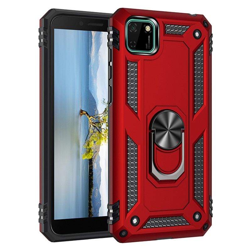 For Huawei Y5P Y6P Y7P Y8P 2020 Case Luxury Armor Shockproof Car Magnetic Ring Back Cover for Honor 8S 8A 9S 9A 9X Pro Cases