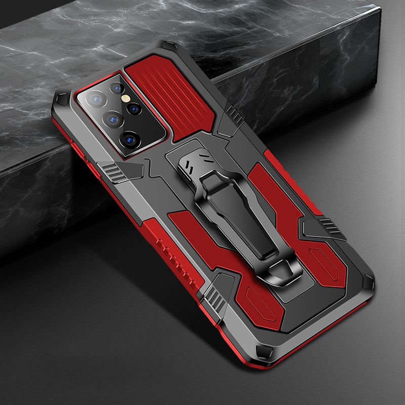 For Samsung Galaxy S21 5G New Mechanical Armor Series Fully Upgraded Protective Cover Compatible with Magnetic Car
