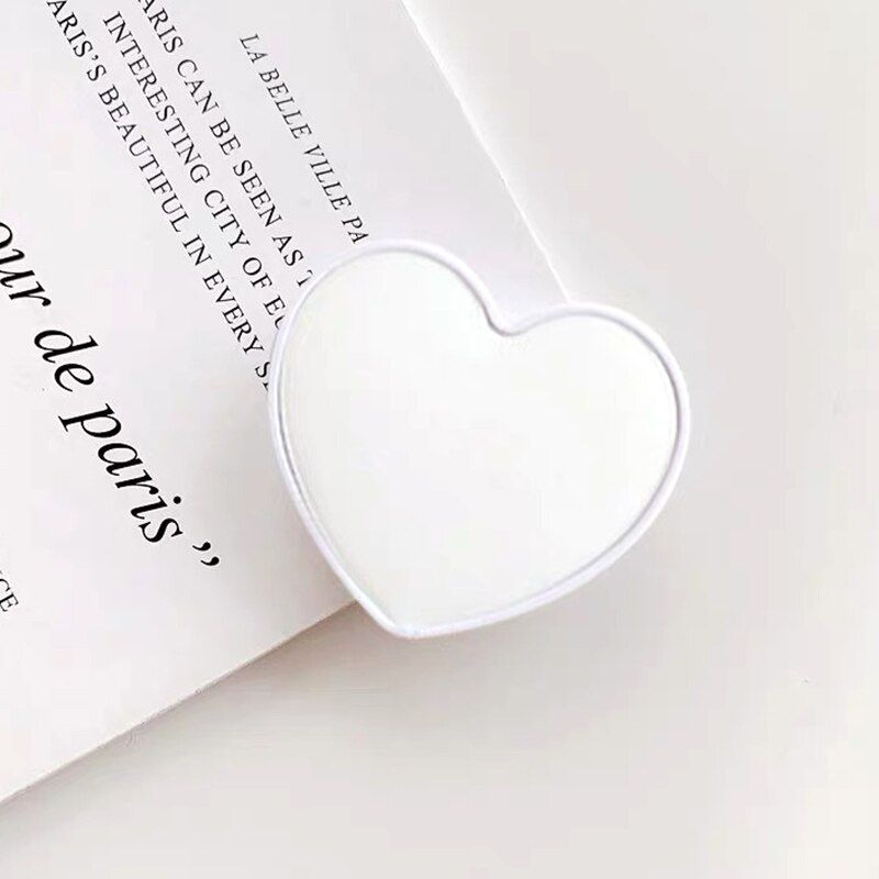 Universal Love Heart Phone Ring Holder Stand Airbag Phone Grip Griptok Phone Socket Support For iPhone Samsung Huawei Phone Clip