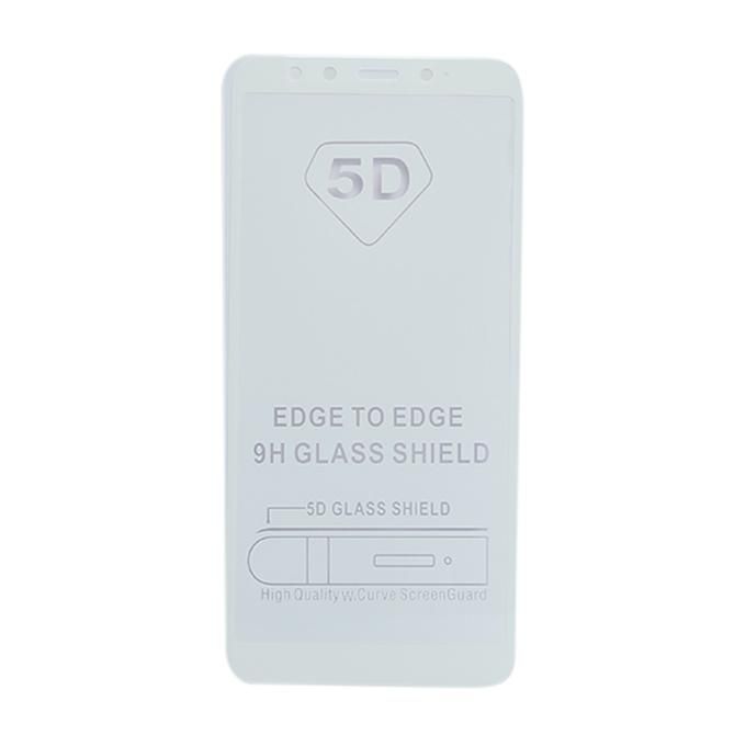 5D 9H Tempered Glass Screen Protector for Xiaomi Mi A2 - White