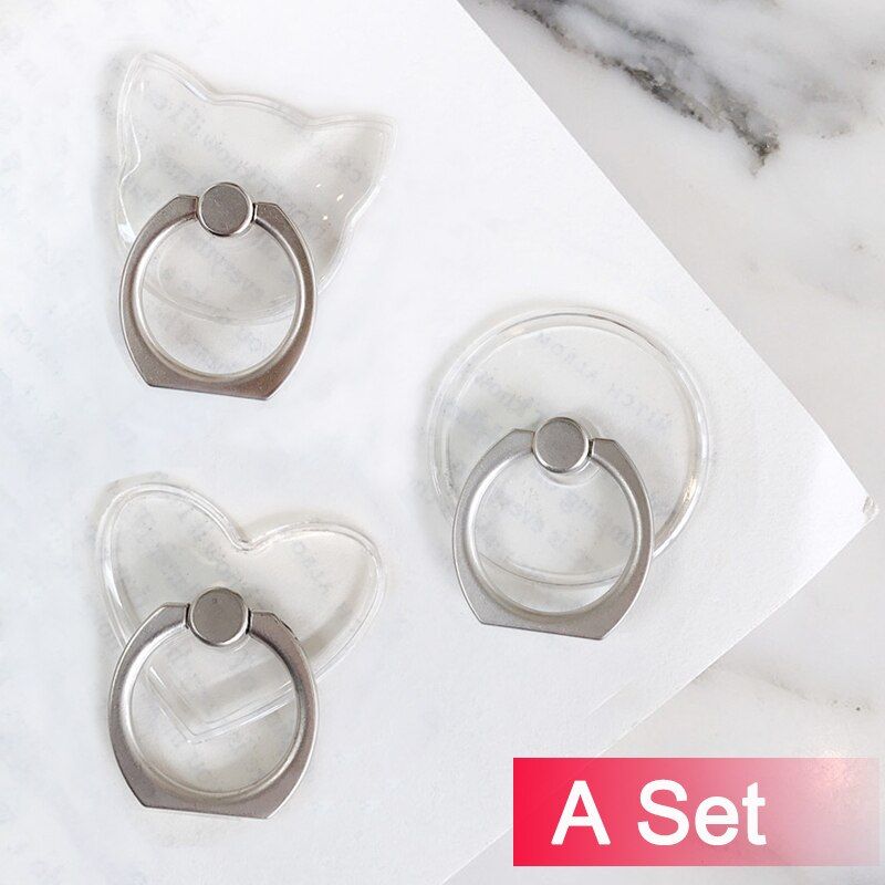 Cute Crystal mobile phone ring holder 360 rotating Telephone Accessory ring holder phone stand Socket for iphone samsung phones