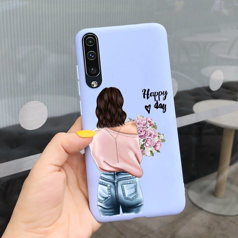 For Samsung Galaxy A50 A70 2019 Case Cover Soft Silicone Cute Painted Protector Shell For Samsung A70 A705F A50 A505F A 70 Funda