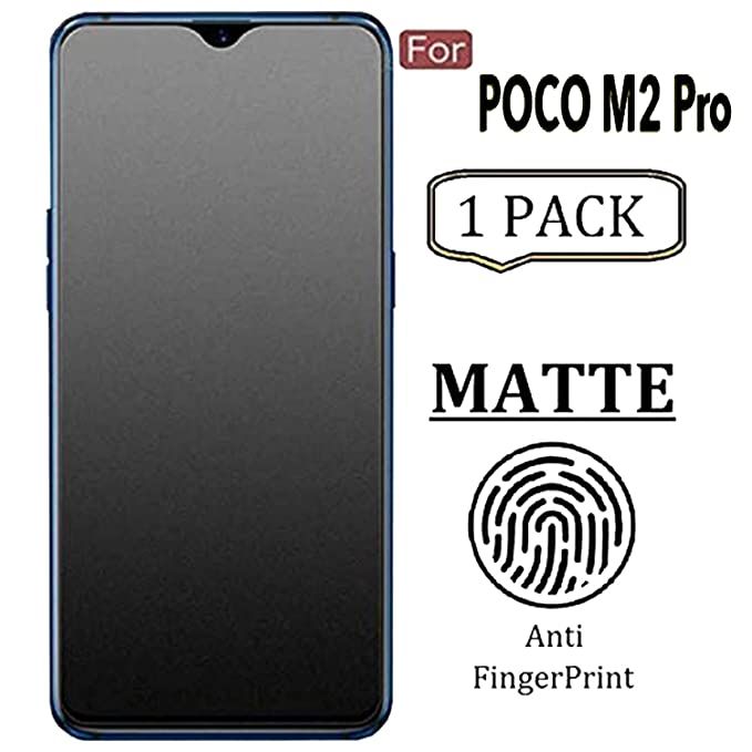 POCO M2 Pro / Poco F3 / Poco X3 Pro / Poco X3 / X3 NFC / Poco M2 Reloaded / Poco M2 / Poco M3 / Poco F1 Premium Anti-Fingerprint Matte Front Screen Protector Tempered Glass