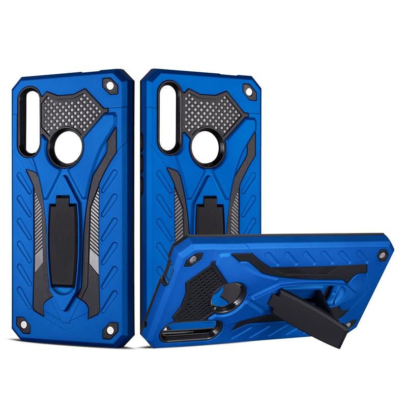 Armor Case For Huawei Y9 Prime (2019) Shockproof Anti-Fall Silicon Case Kickstand TPU Cover Shell