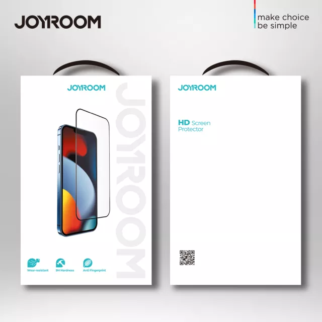 Premium Quality Joyroom HD tempered glass for iphone 12, 12 pro, 12 pro max, 13, 13 pro, 13 pro max screen protector 9H wear-resistant anti sweat and anti oil glass 6.1 inch, 6.7 inch