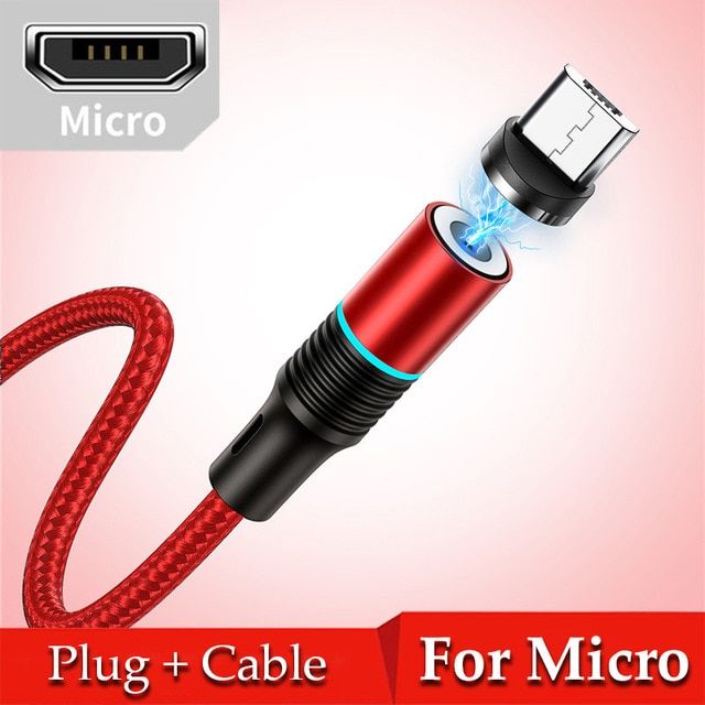 1M 2M 3M Fast Charging 3A Magnetic Charger Cable Micro USB for iPhone Samsung Huawei USB C Type C Cable Wire Phone Data Cord