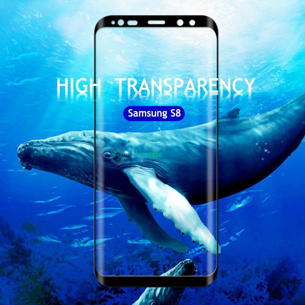 Samsung Galaxy S8 - 5D Tempered Glass Screen Protector - Transparent