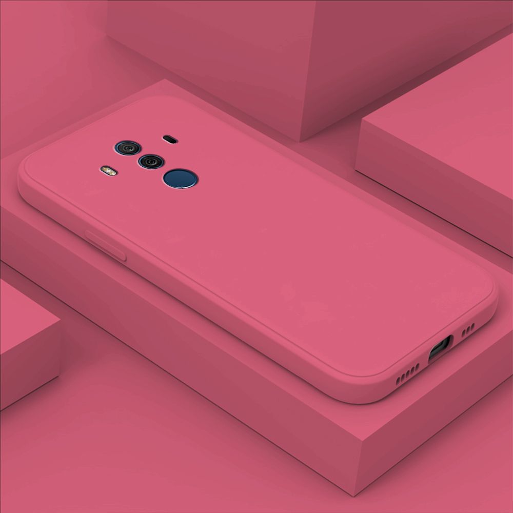 Hontinga for Huawei Mate 10 Pro Case Thin Soft Luxury Square Liquid Silicone Phone Case Candy Cover