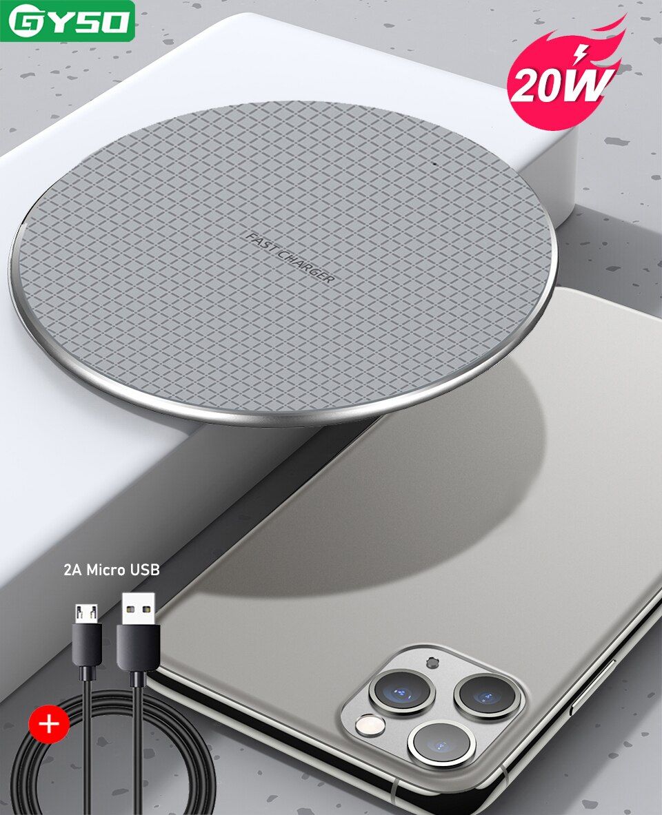 Wireless Charger Pad for iPhone 12 11 Pro X XS Max XR 8 Samsung S10 S9 Note 8 9 Qi Fast Wireless Charging Quick Charge Adapter