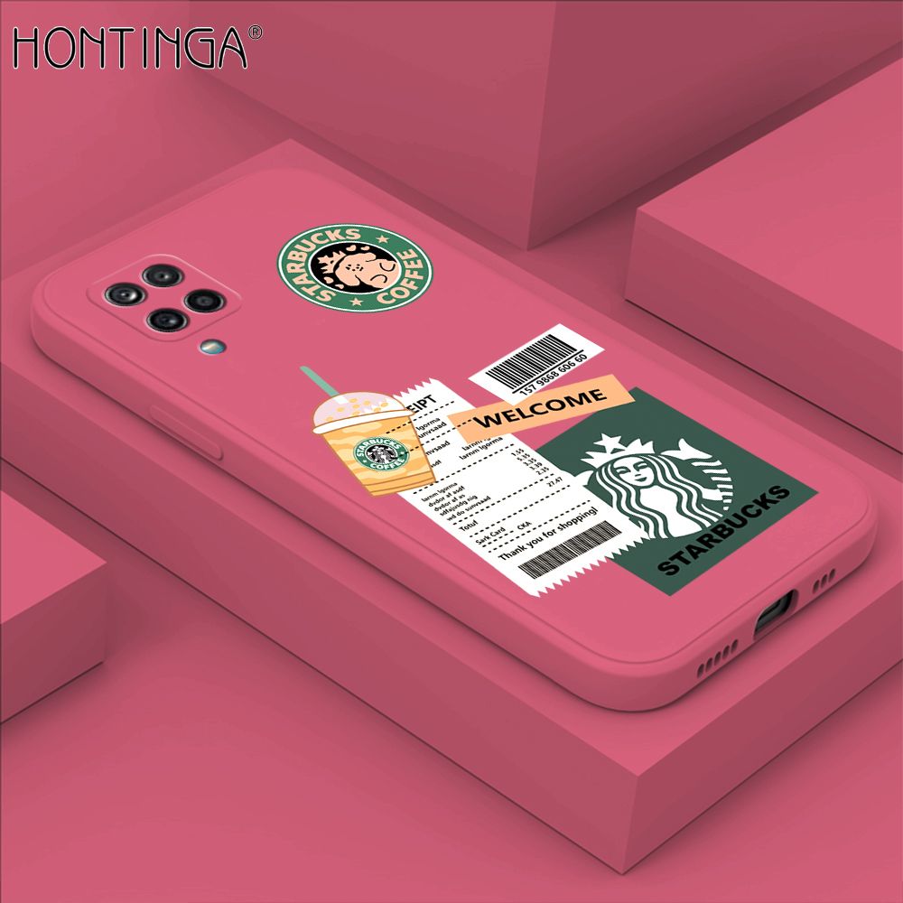 Hontinga for Samsung Galaxy A42 5G Case Cartoon Popularity Phone Case Soft Square Edge Silicone Cases Full Lens Cover Shockproof Protection Cover