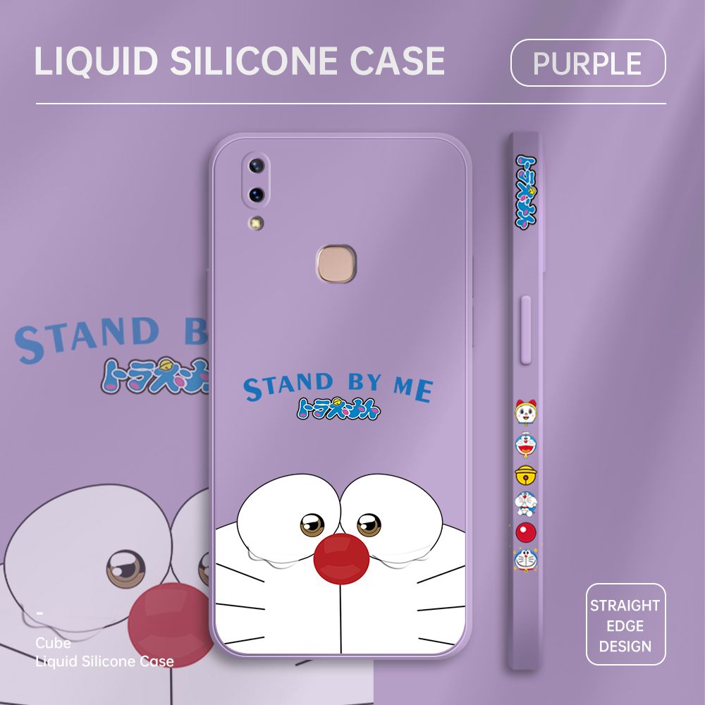 ZeroQiQi for Vivo V9 Case Cartoon Weeping Cat Phone Cover Soft Full Lens Protection Casing Ultra Thin Soft Liquid Silicone Phone Cases