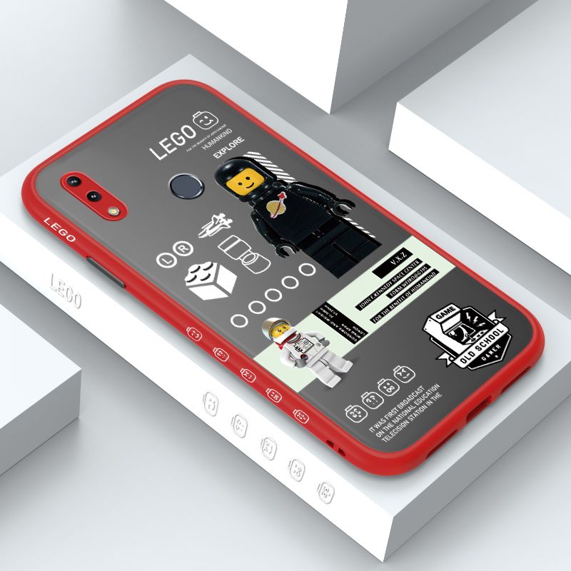 ZeroQiQi for ASUS Max M2 Case Lego Robot Side Printed Pattern Design Phone Cover Frosted Ultra Thin Protective Phone Case
