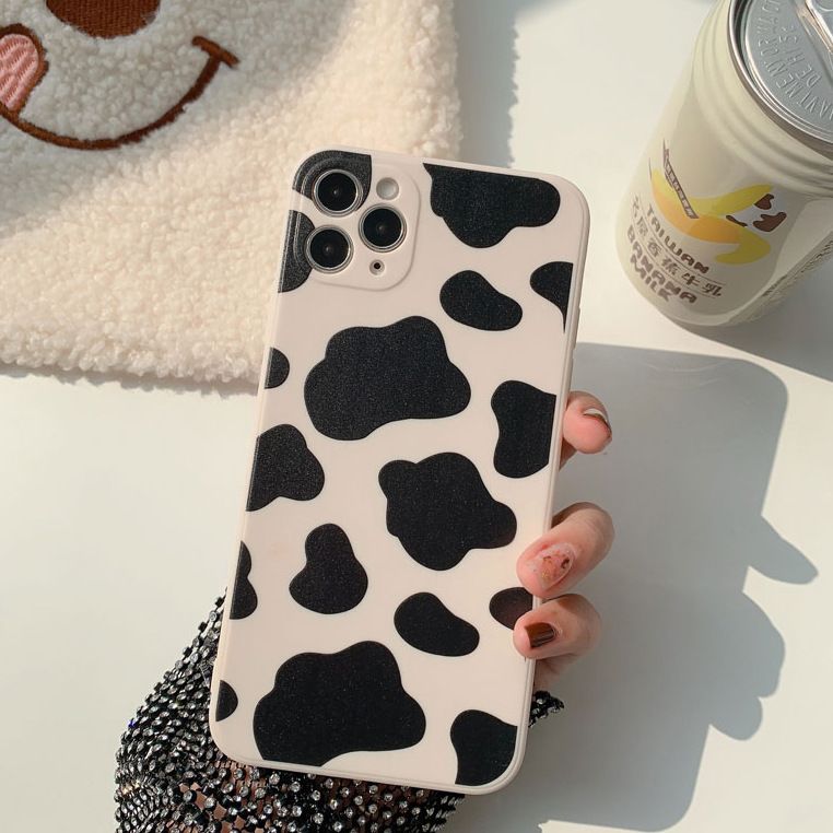 Cow Pattern Case Soft Silicone Cover Mobile Phone Protective Case