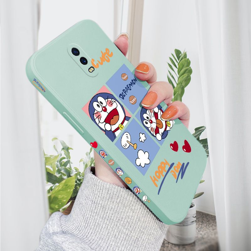 AMORVOR for OPPO R17 Back Cover Cute Happy Cartoon Side design Soft Case Multicolor Liquid Silicone Phone Cases