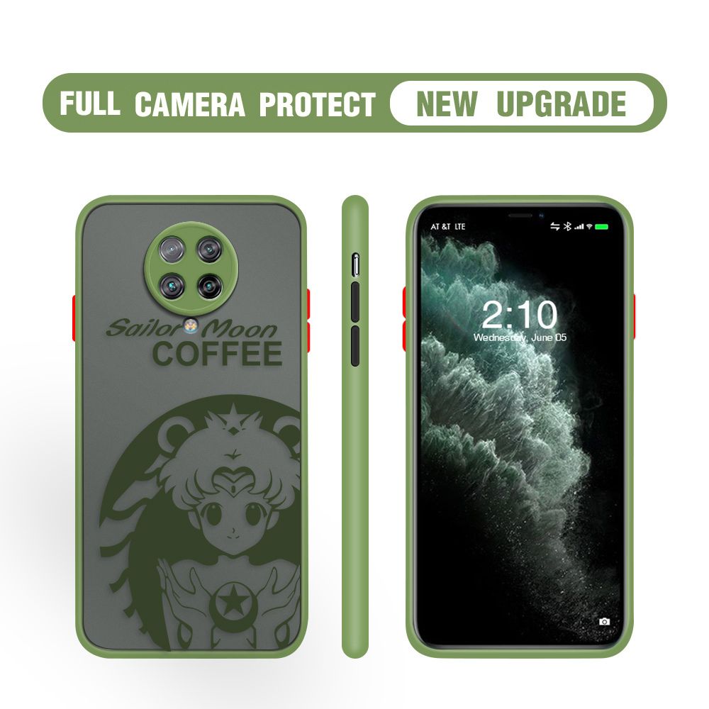 Hontinga for Redmi K30 Pro / K30 Pro Zoom / Xiaomi Poco F2 Pro Case Sailor Moon Cases Edge Frosted Transparent Phone Cover